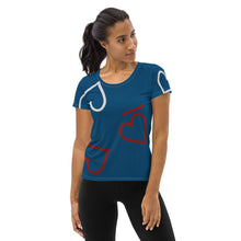 Load image into Gallery viewer, All-Over Print Women's Athletic T-shirt