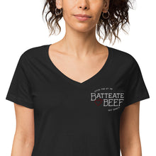 Load image into Gallery viewer, Women’s fitted v-neck t-shirt
