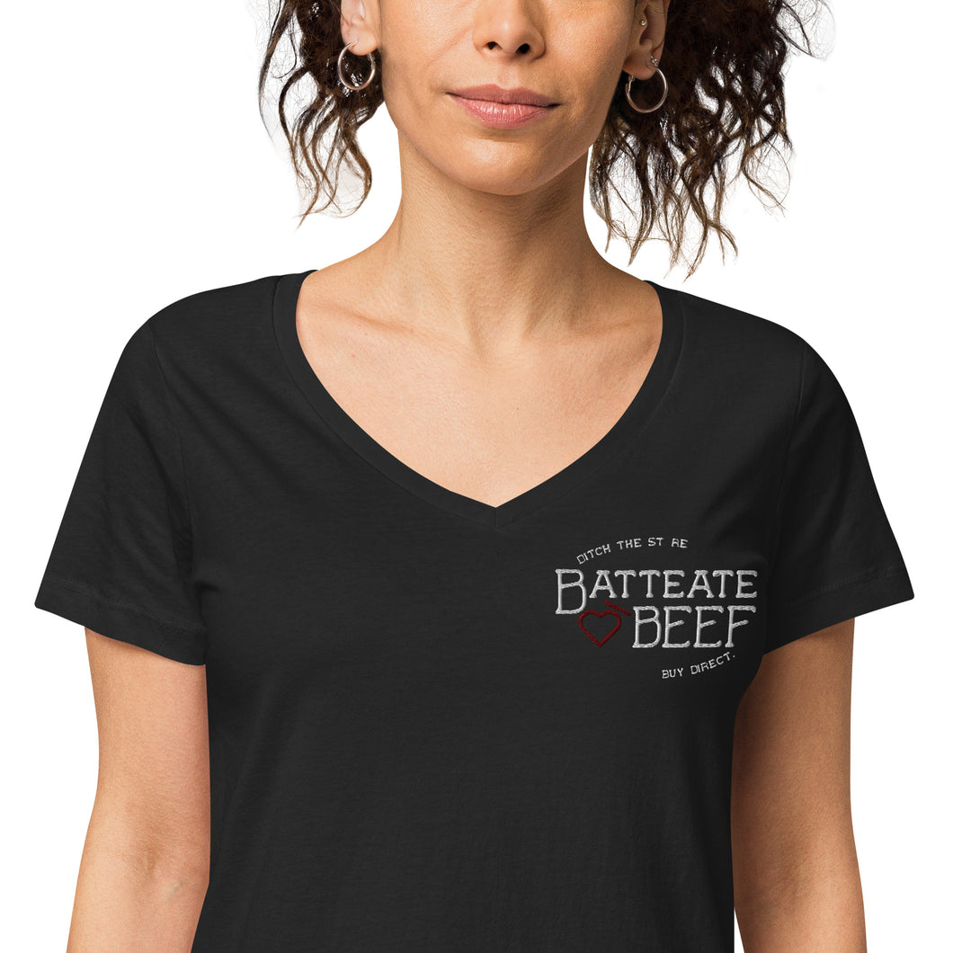 Women’s fitted v-neck t-shirt